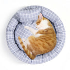 Plaid Pet Bed with Pillow - alternate product view 3