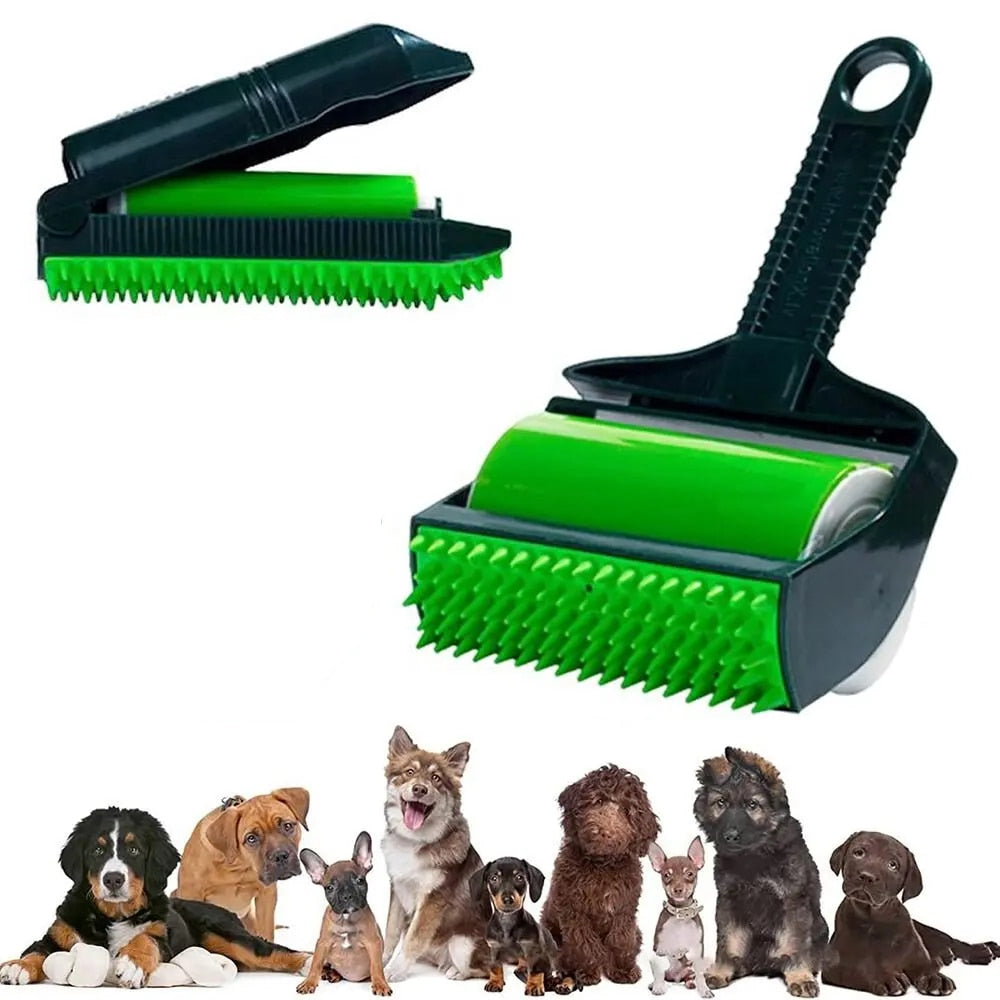 Washable pet hair remover roller set