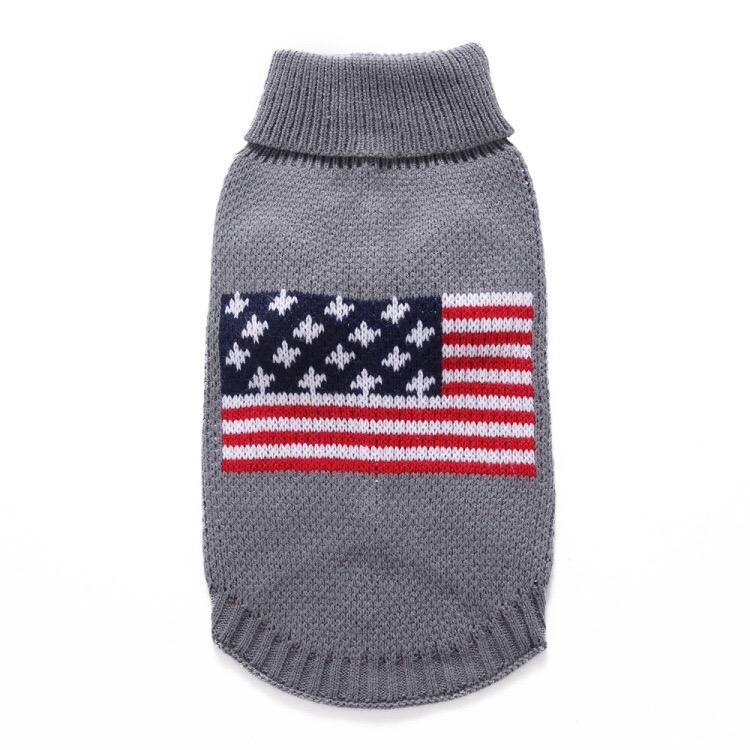 American Flag Dog Sweater - alternate product view 3