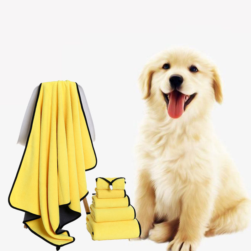 Quick-dry pet bath towel for dogs and cats