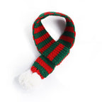 Knitted Christmas pet scarf for dogs and cats