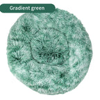 Fluffy round pet bed for dogs and cats