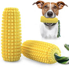 Corn-shaped dog chew toy for supervised play