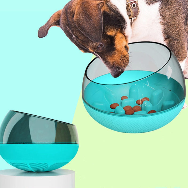 Slow feeder dog bowl with maze-style design