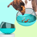 Slow feeder dog bowl with maze-style design