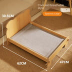 Wooden Cat Bed with Bedding Set - alternate product view 6